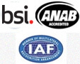 BSI, ANAB and IAF Logo