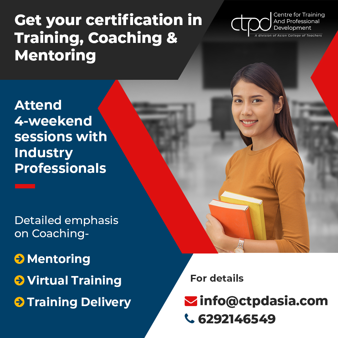 Certificate in Training Coaching and Mentoring